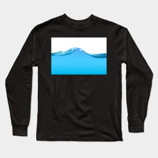 Blue water line Long Sleeve T-Shirt